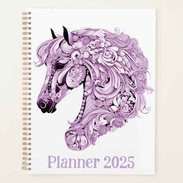 Abstract purple horse (Devant)