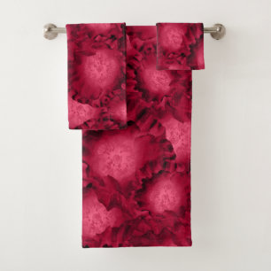 Abstract red roses poppy flowers floral romantic