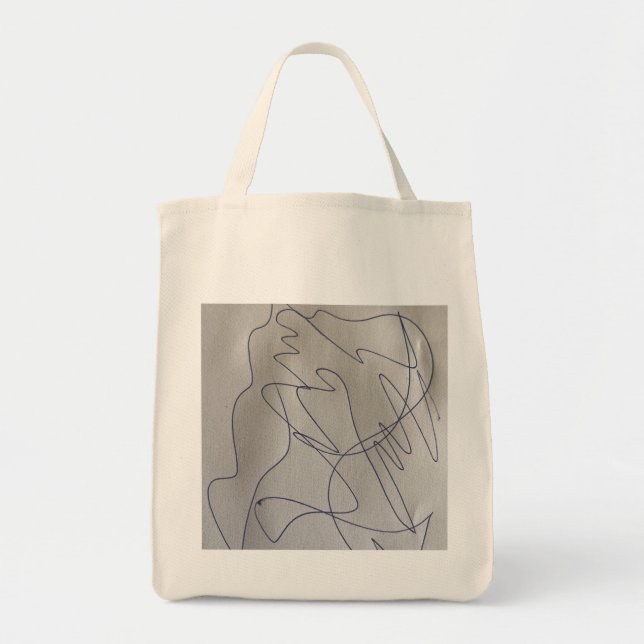Abstract Scribble Pen Drawing Graphic  Tote bag (Devant)