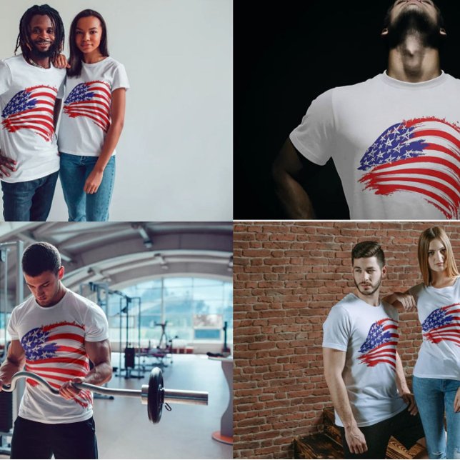 abstract usa flag tshirt (Créateur téléchargé)