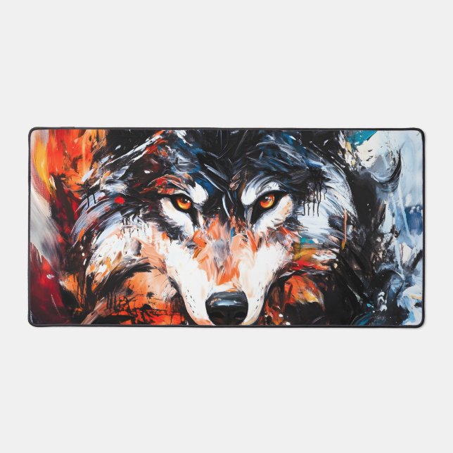 Abstract Wild Spirit Wolf (Recto)