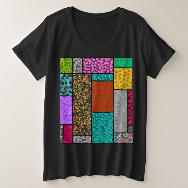 Abstraction de design graphique floral Mondrian (Design devant)