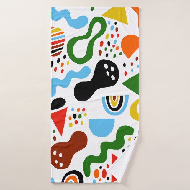 abstraction de style moderne avec composition  (Serviette de bain)