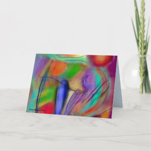 Abstraction sur carte romantique