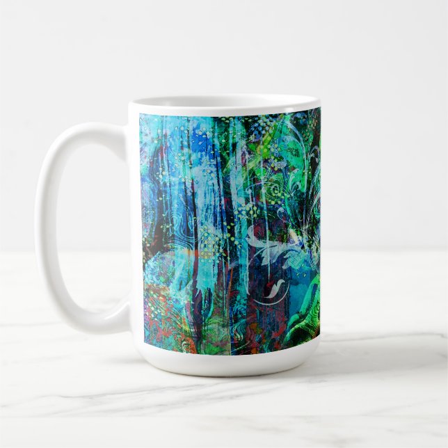 ABSTRACTION TEXTURE ORGANIQUE Mug (Gauche)
