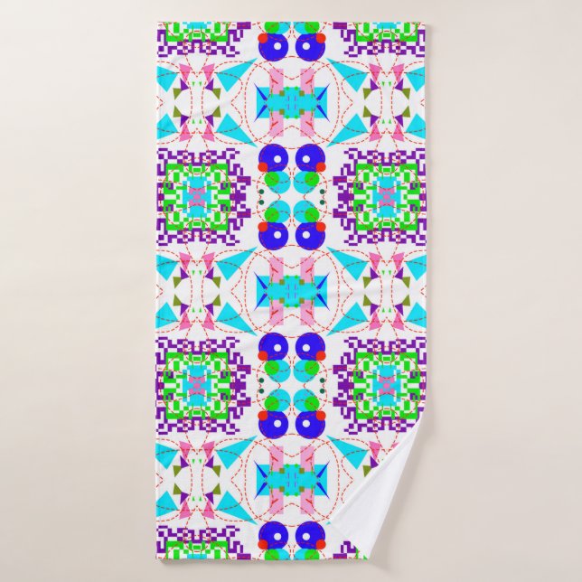 Abstrait arrière - plan amusant. Formes de couleur (Serviette de bain)