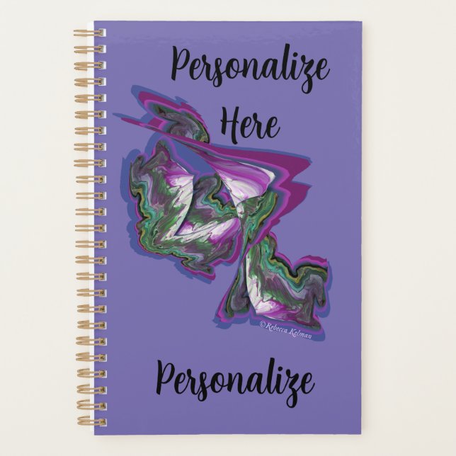 Abstrait Art Periwinkle violet vert (Devant)