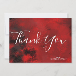 Abstrait artistique moderne noir et rouge Merci