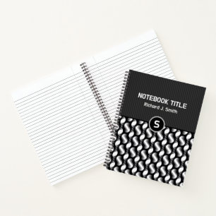 Abstrait Black White Journal