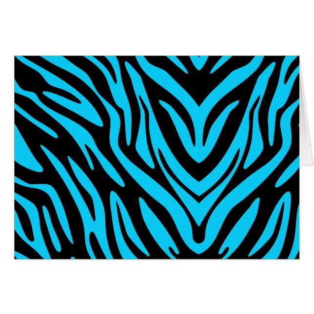 Abstrait bleu Zèbre (Devant horizontal)