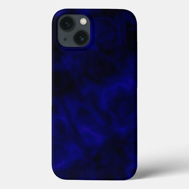 Abstrait Blue iPhone Tough Coque (Verso)