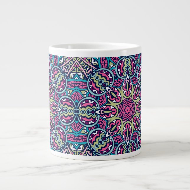 ABSTRAIT BOHO FESTIVE MANDALA MUG (Devant)