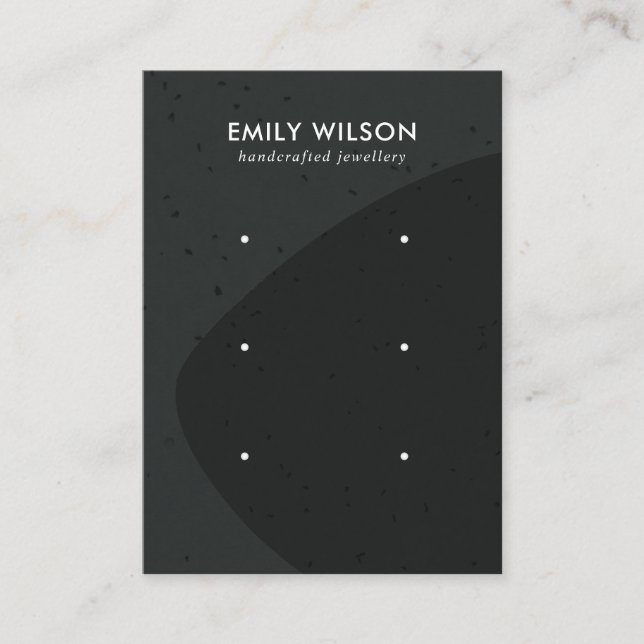 ABSTRAIT CÉRAMIQUE GRAY NOIR 3 ÉTIQUETTE D'ÉTIQUET (Devant)