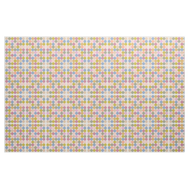 Abstrait cercle coloré tour motif tissu (Fat Quarter)