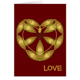 Abstrait coeur floral