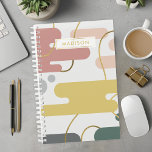 Abstrait coloré<br><div class="desc">Organisez-vous avec ce planificateur élégant et moderne, au design géométrique abstrait et coloré, aux accents dorés. Idéal pour noter des notes, des rendez-vous et des listes de tâches. Personnalisez avec votre nom ou un message spécial.</div>