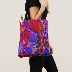 Abstrait coloré Sac fourre-tout design et tendance
