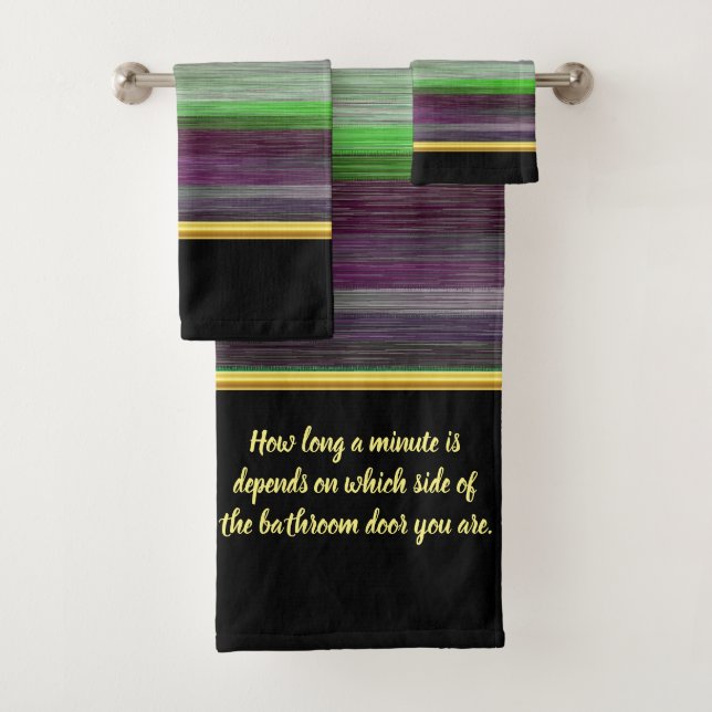 Abstrait contemporain dans bain vert violet gris à (En situation)