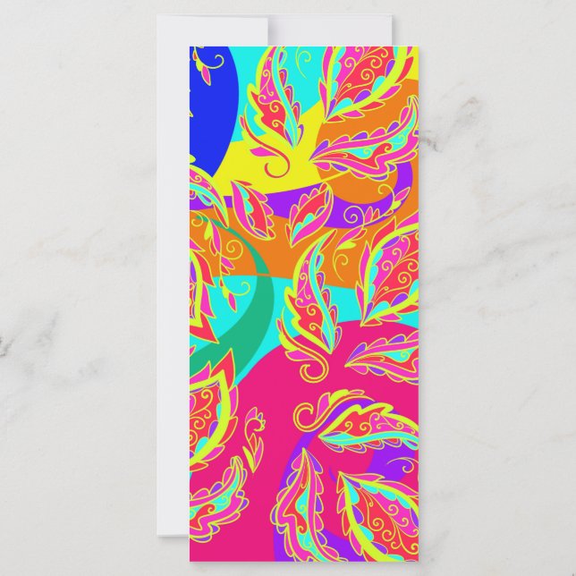 abstrait,couleur, motif, indien,mandala,rose, (Dos)
