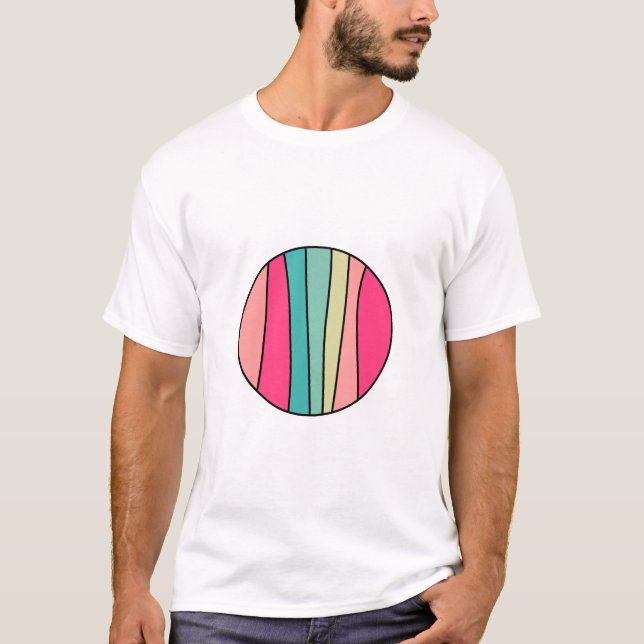 Abstrait couleur ronde 160422(02) T-shirt (Devant)