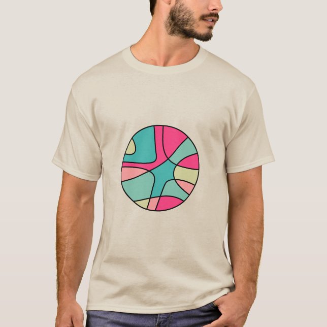 Abstrait couleur ronde 160422(05) T-shirt (Devant)