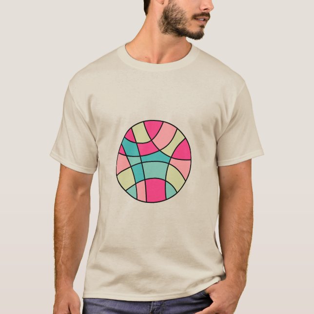 Abstrait couleur ronde 160422(06) T-shirt (Devant)