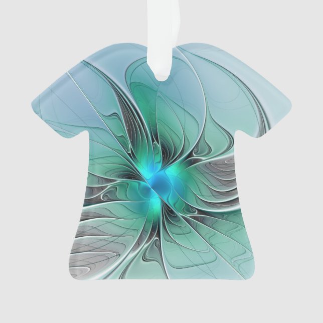 Abstrait De Bleu, Art Fractal Moderne (devant)