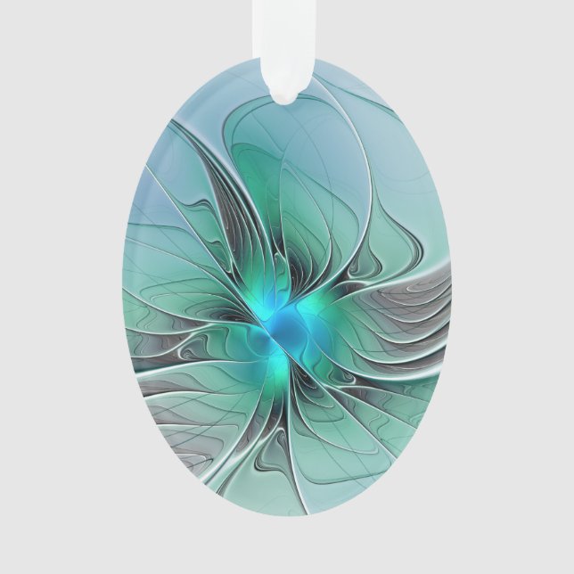 Abstrait De Bleu, Art Fractal Moderne (devant)