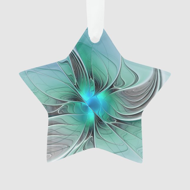 Abstrait De Bleu, Art Fractal Moderne (devant)
