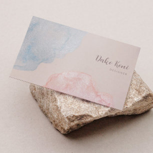 Abstrait Elegant Shimmery Carte de visite aquarell
