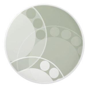 Abstrait Fern Frond - Vert foncé - Bouton de tiroi