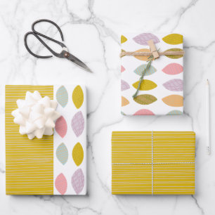 Abstrait Feuille Moderne Et Motif De Coordination