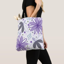 Abstrait Floral Art Sac fourre-tout commercial