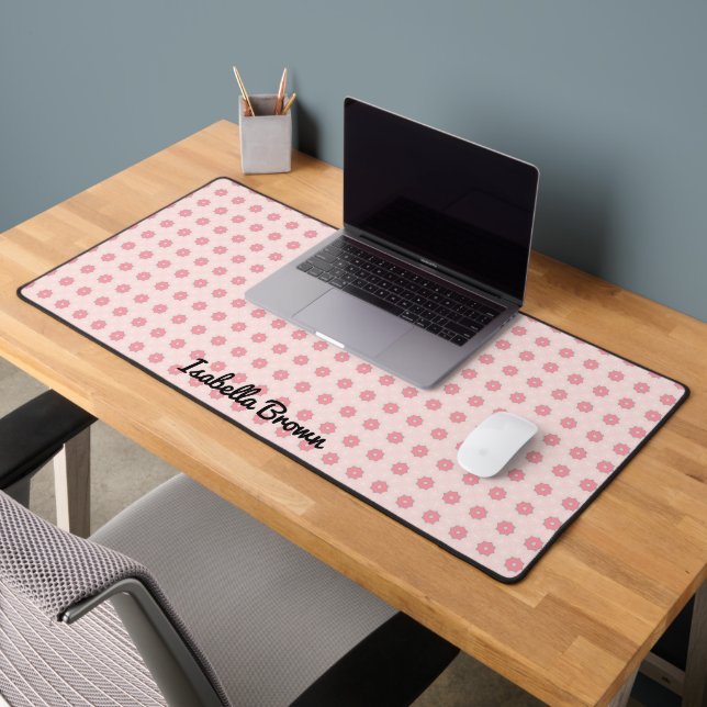 Abstrait Floral Délice Hot Rose (Bureau 2)