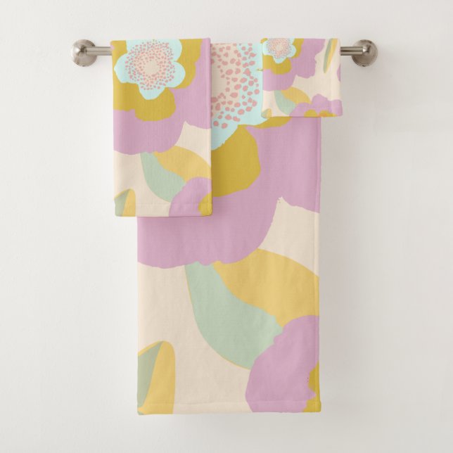 Abstrait Floral Pastel Lilac Motif (En situation)