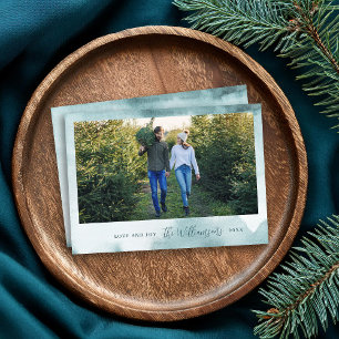 Abstrait Frost moderne Carte photo de vacances