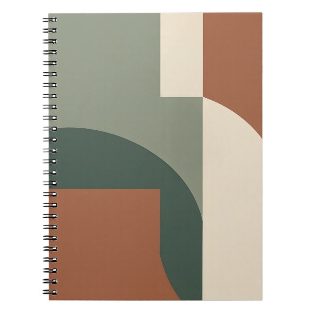 Abstrait Géométrique Gras | Cahier de Notes Tons S (Devant)