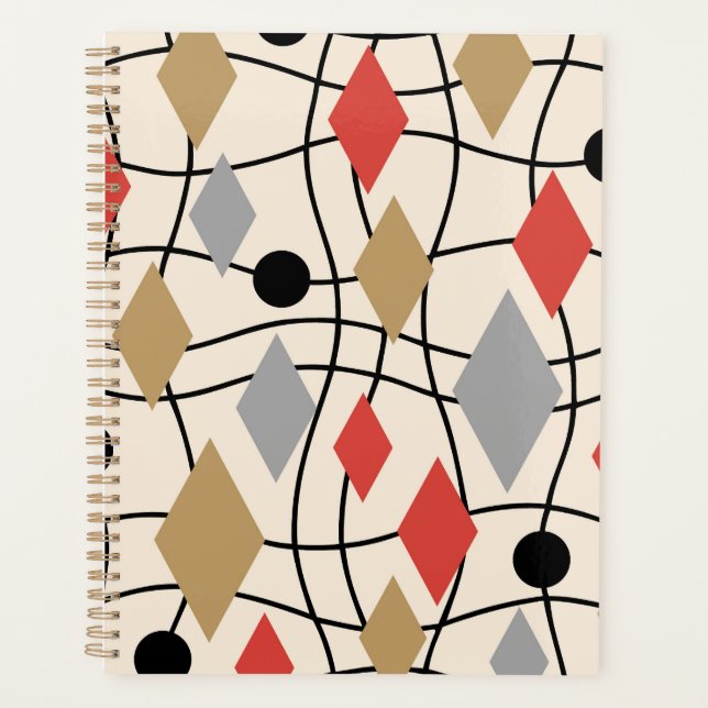 Abstrait géométrique moderne du milieu du siècle (Devant)