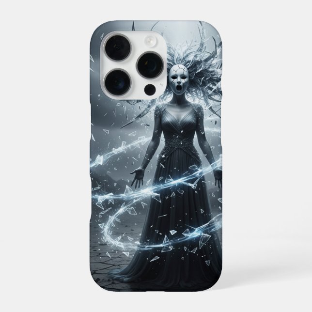 Abstrait Ghost Art iPhone 16 Pro Coque (Verso)