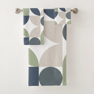 Abstrait Gray vert Motif Gray Mid Century