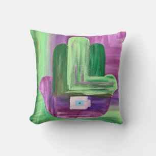 Abstrait Hamsa Coussin