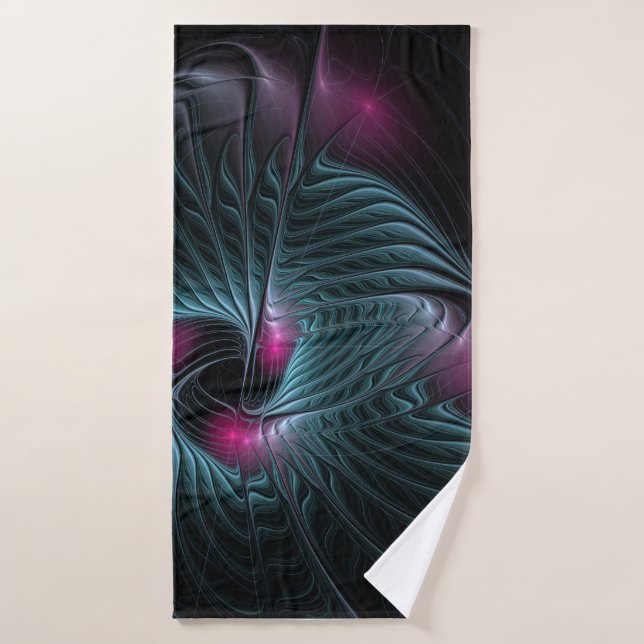 Abstrait Imaginaire coloré fractal (Serviette de bain)