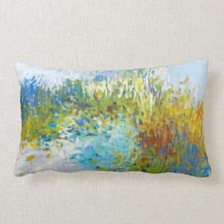Abstrait impressionniste peinture Coussin long