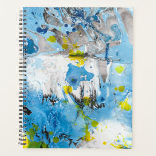 Abstrait Jaune Bleu Vert Modèle tendance