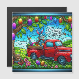 Abstrait lapin de Pâques heureux