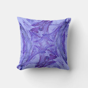Abstrait Lavande violet Flocon de neige Coussin fr
