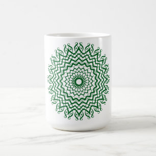Abstrait Line Art Mandala Café Mug