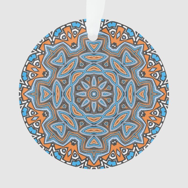 Abstrait mandala ronde sans couture motif kaleidos (devant)