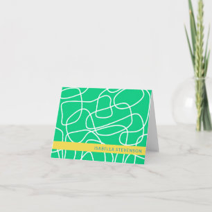 Abstrait Moderne Art en Vert Personnalisé