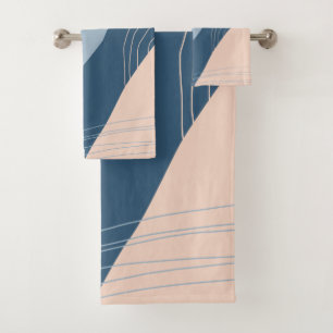 abstrait moderne, bleu et rose